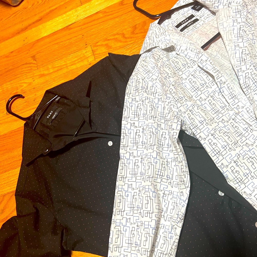 DKNY boy, button down, long sleeve, 2 shirts bundle